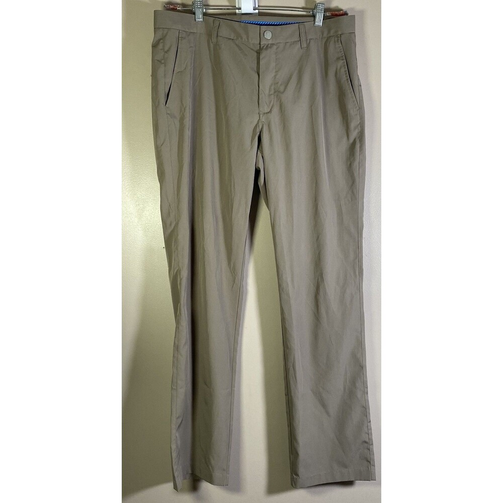 Bonobos Mens 36x34 Golf Pants Gray Chino Straight Casual Lightweight Stretch